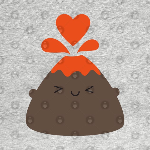 I Lava You Kawaii Volcano by marcelinesmith